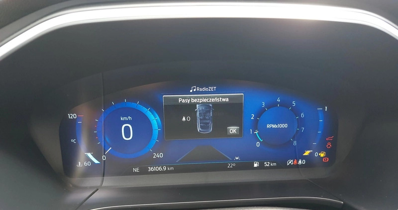Ford Kuga cena 109900 przebieg: 36098, rok produkcji 2022 z Rejowiec Fabryczny małe 379